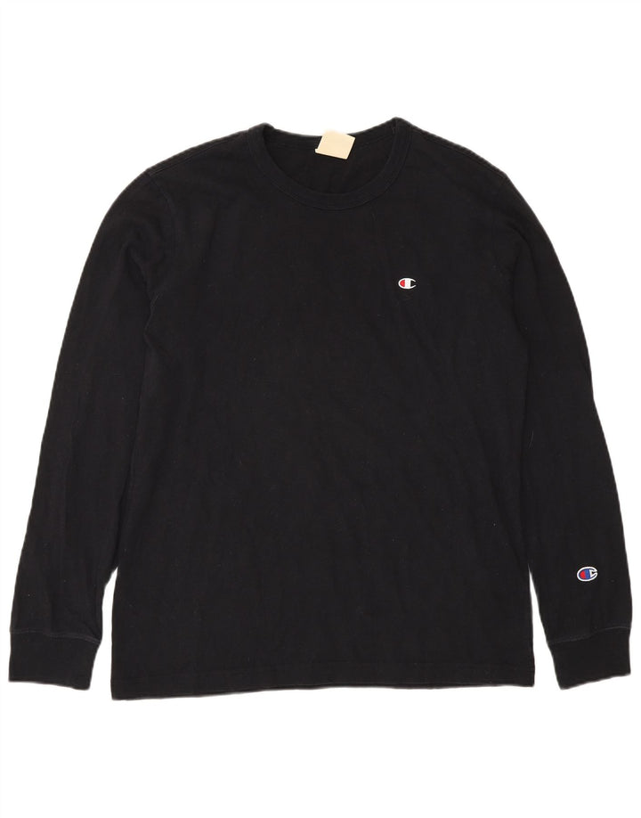 Champion Herre Top Langærmet XS Sort Bomuld