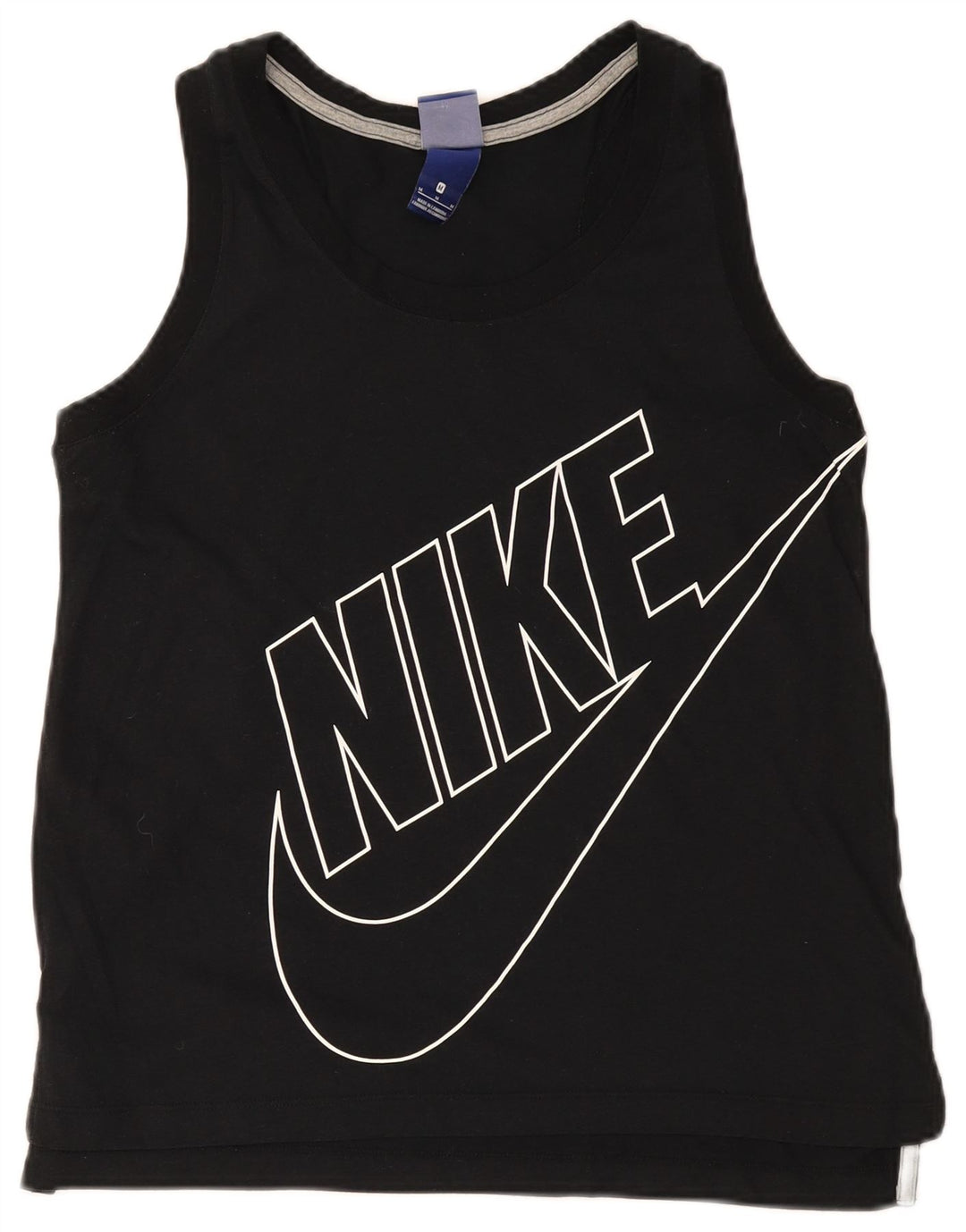 Nike Dame Grafisk Vest Top UK 14 Medium Sort