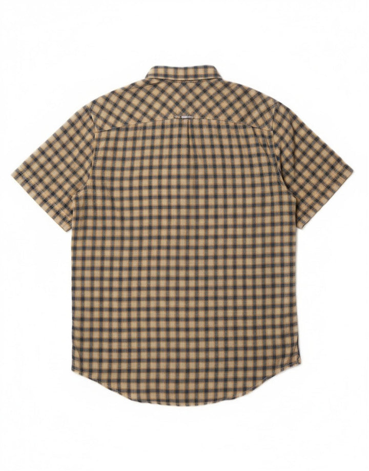 Timberland Herre Earthkeepers kortærmet skjorte lille gul ternet