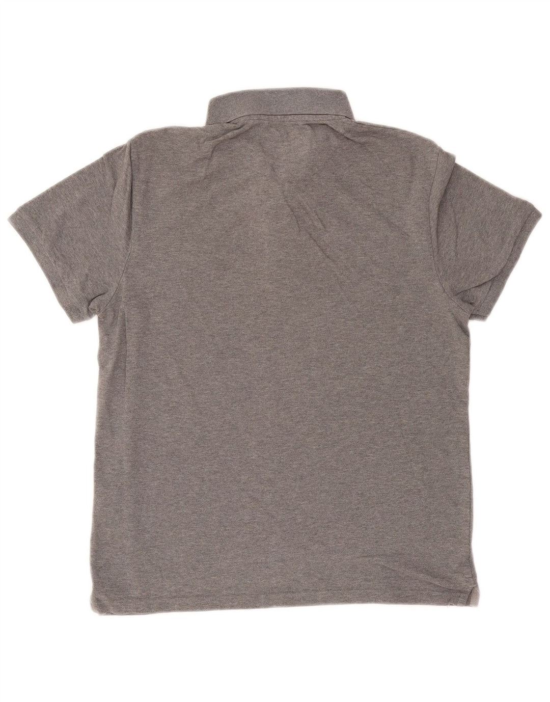 Lyle & Scott Poloskjorte til mænd, mellemgrå, flækket bomuld