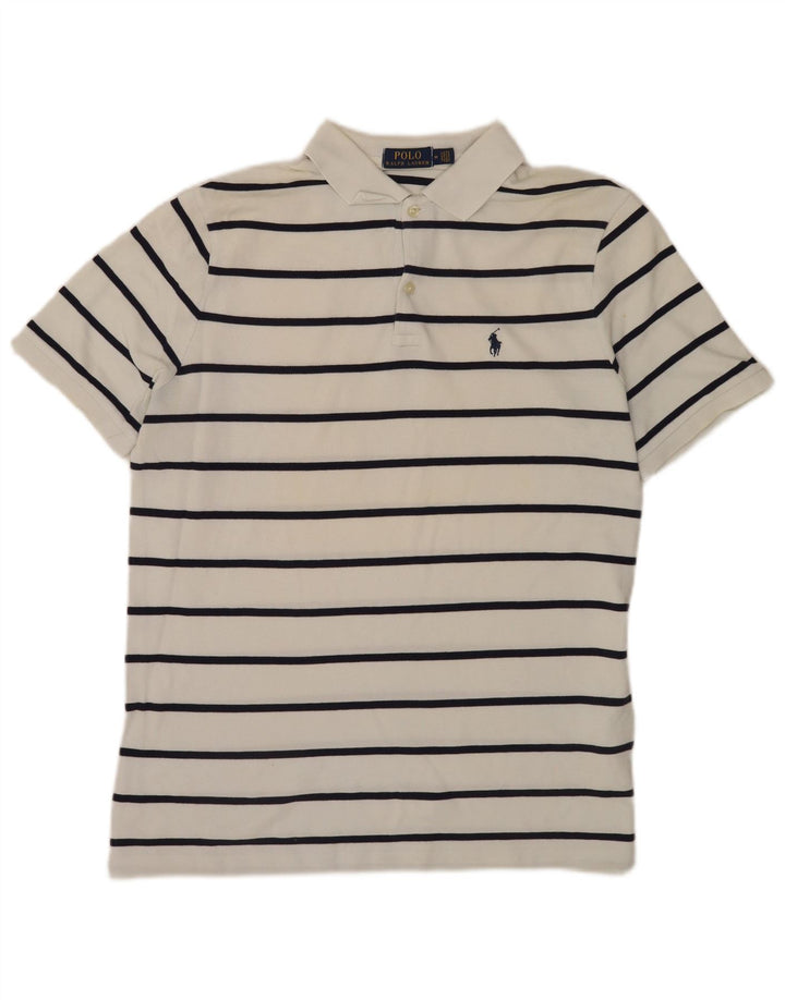 Polo Ralph Lauren Herreskjorte Medium hvid stribet bomuld