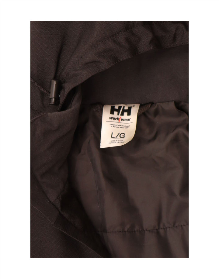 Helly Hansen Herre Graphic Windbreaker Jacket UK 40 Large Brown Colourblock