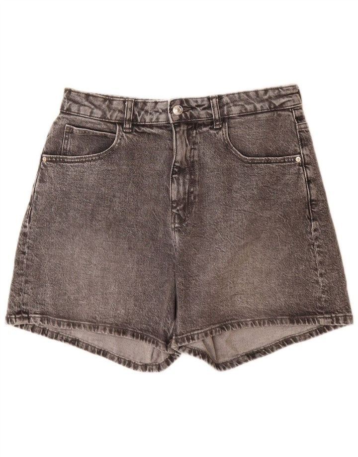ZARA Womens Denim Shorts EU 40 Medium W30  Grey Cotton