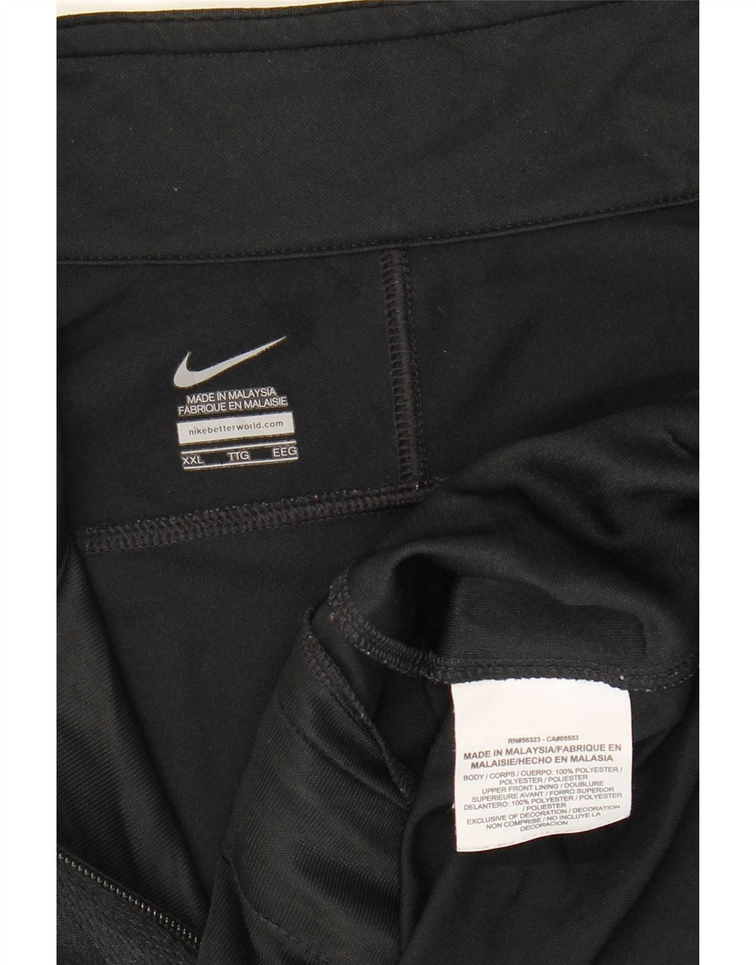 Nike træningsdragt topjakke til mænd 2XL sort polyester