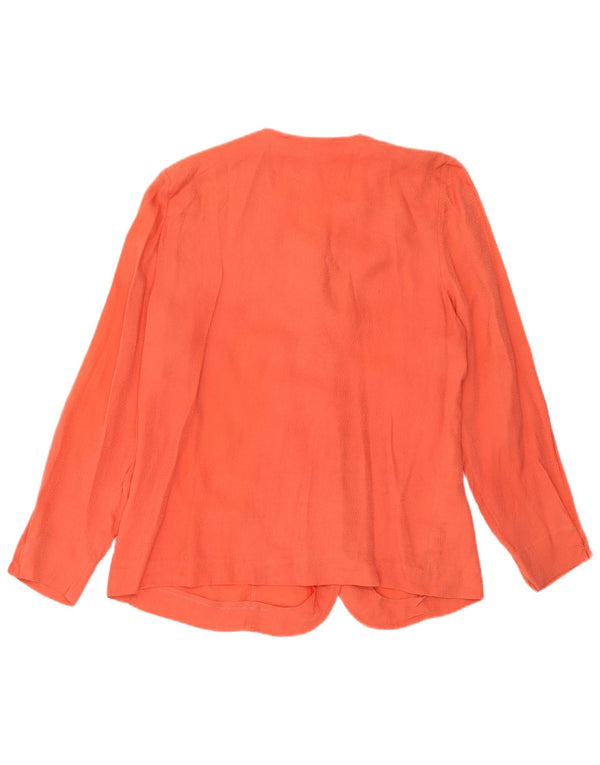 Domina Dame 5-knaps blazerjakke IT 48 XL Orange Silke