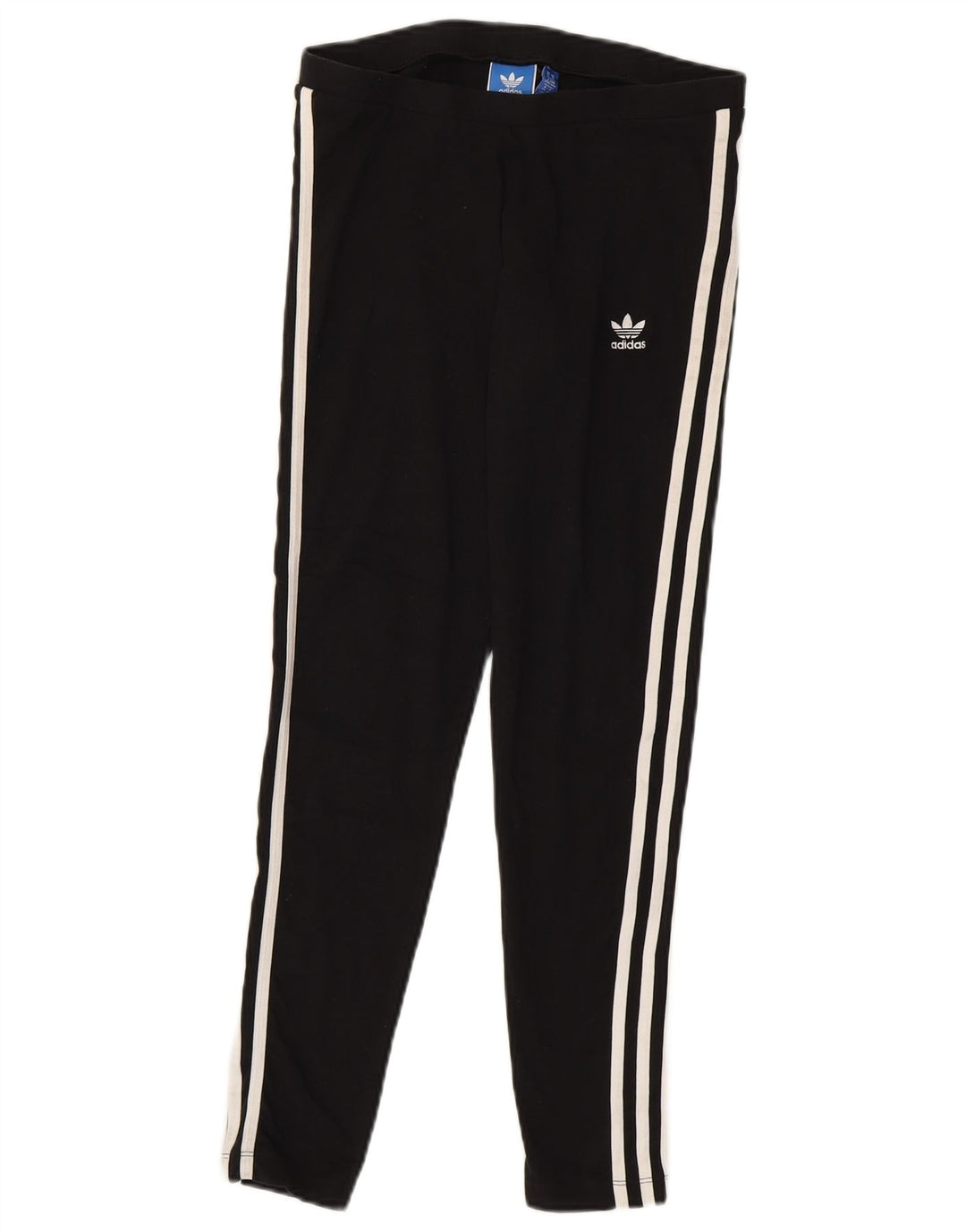 Adidas Dame Leggings UK 14 Medium Sort Bomuld