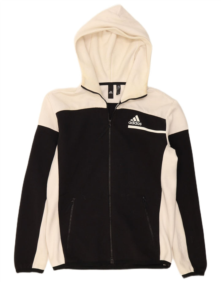 ADIDAS Træningsdragt med hætte til mænd Topjakke Medium Sort Colourblock Polyester