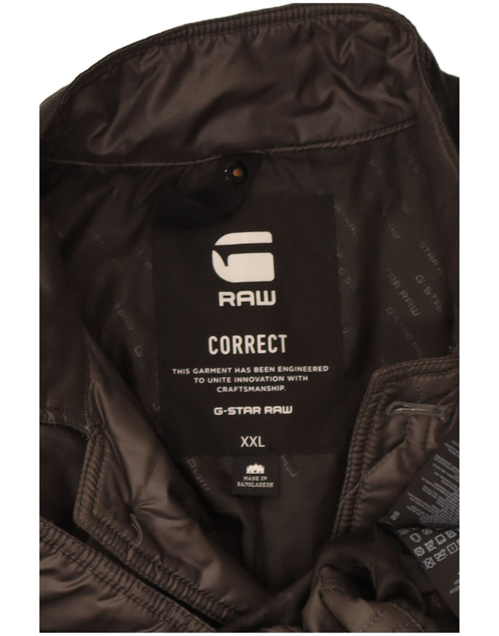 G-Star Herre Quiltet Jakke UK 44 2XL Grå Polyamid