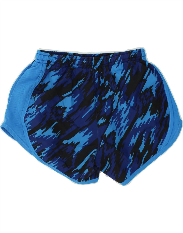 NIKE Boys Dri Fit Abstract Pattern Sport Shorts 10-11 Years Medium Blue Vintage Nike and Second-Hand Nike from Messina Hembry 
