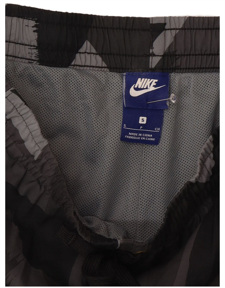 Nike badeshorts til mænd, små grå, geometrisk polyester