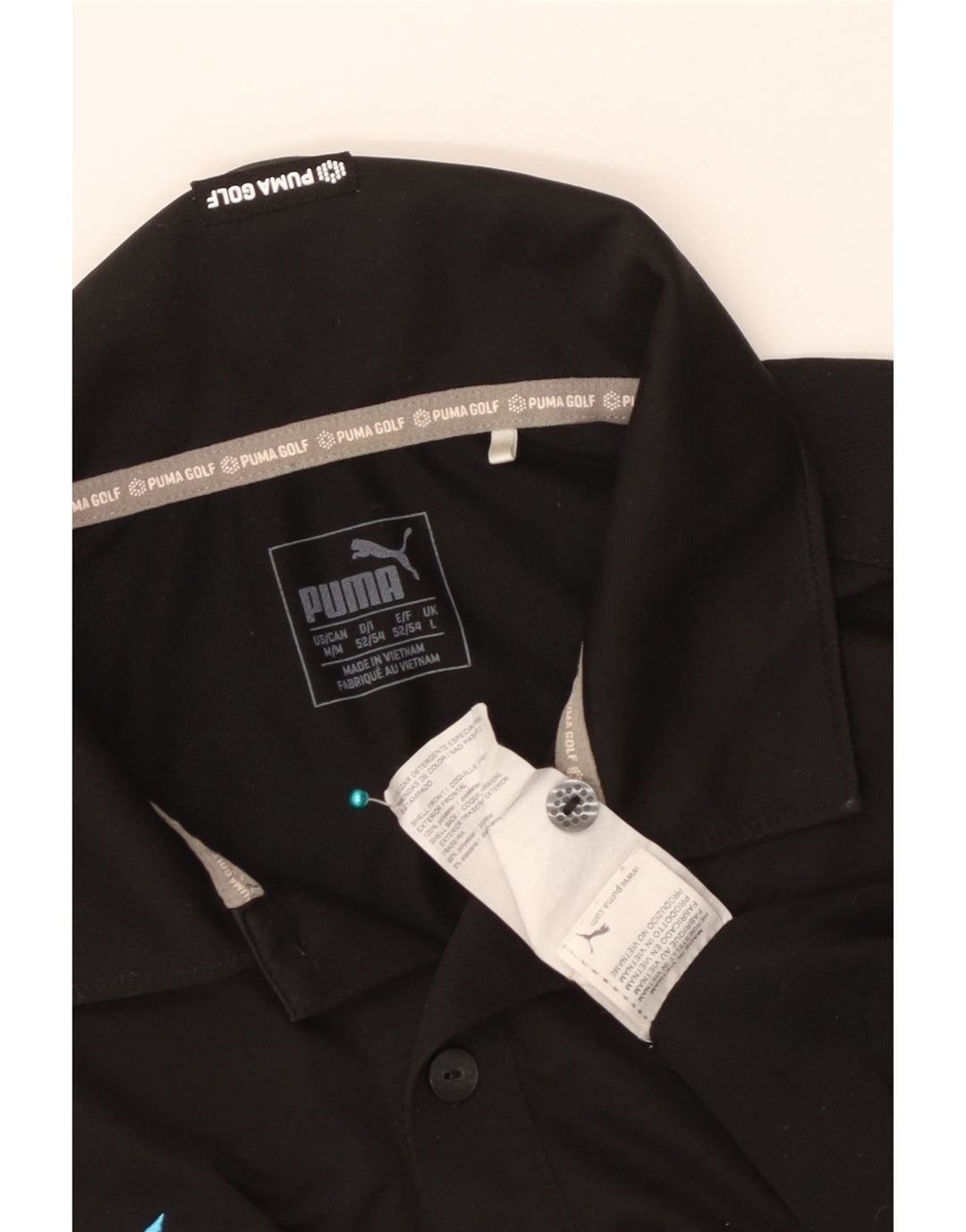 Puma Herre Golf Polo Shirt Stor Sort Polyester