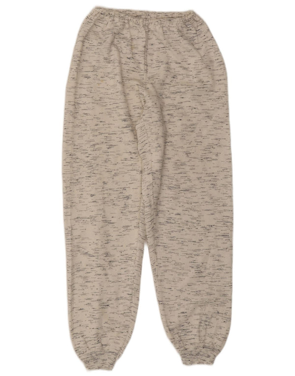 VINTAGE træningsdragt til kvinder Joggers UK 8 Small Off White Flecked