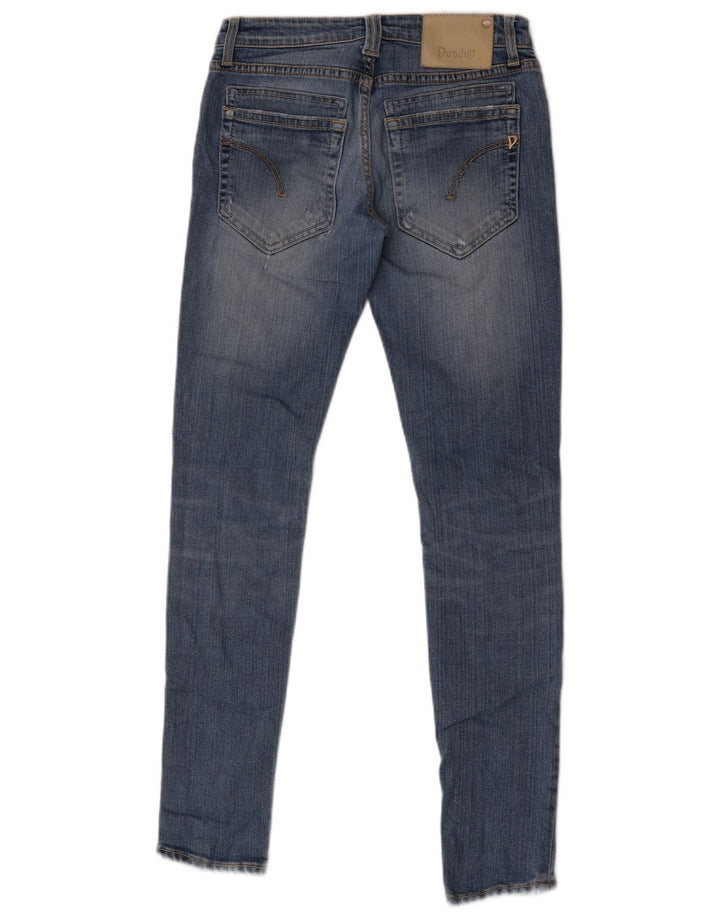 Dondup Dame Skinny Jeans W28 L31 Blå Bomuld