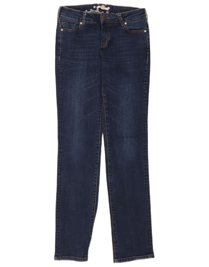 White Stuff Dame Straight Jeans UK 12 Medium W28 L30 Navy Blue Bomuld
