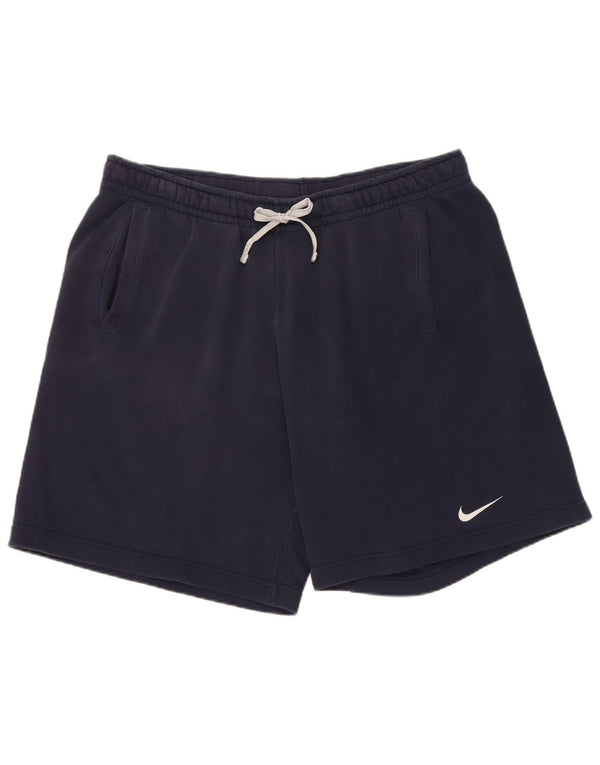 Nike herre sportsshorts XL marineblå bomuld