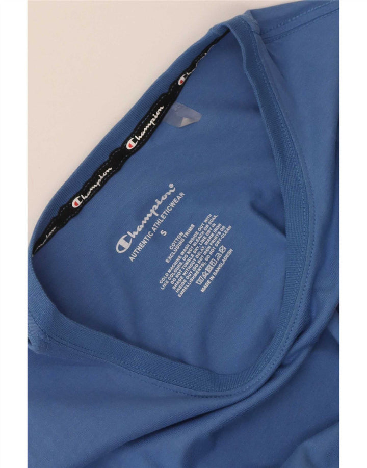 Champion Herre grafisk T-shirt top lille blå bomuld