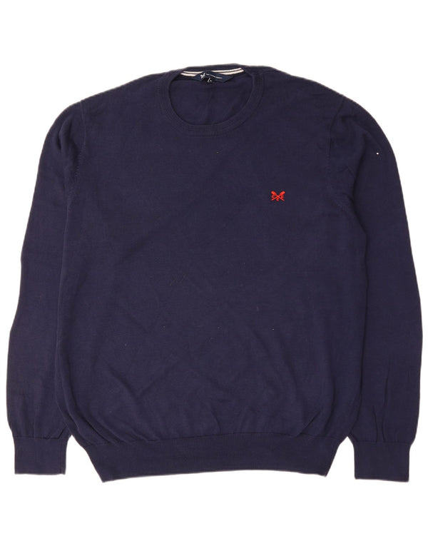 Crew Tøj Herre Crew Neck Jumper Sweater XL Navy Blue Bomuld
