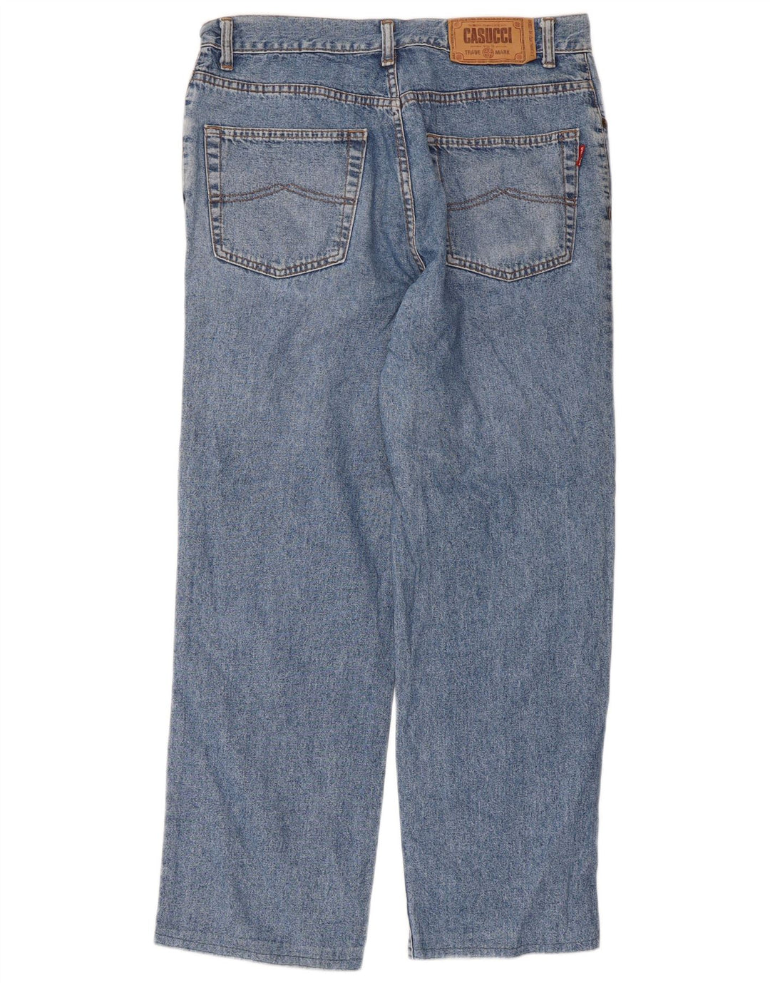 Casucci Straight Jeans til mænd W32 L28 Blå Bomuld