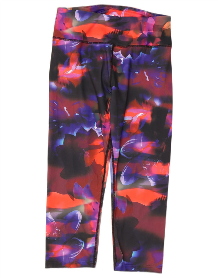 FILA Capri Leggings til kvinder UK 14 Stor flerfarvet blomsterpolyester