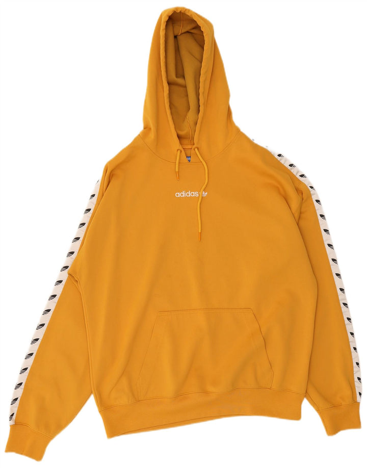 Adidas Grafisk hættetrøje til mænd mellem gul Colourblock Polyester