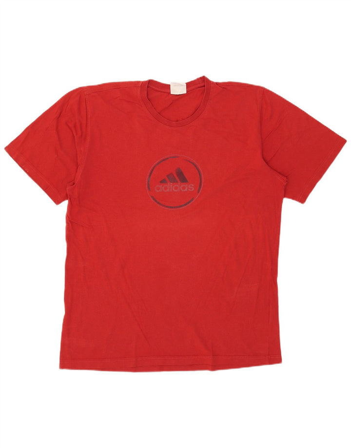 Adidas Herre Grafisk T-Shirt Top Stor Rød