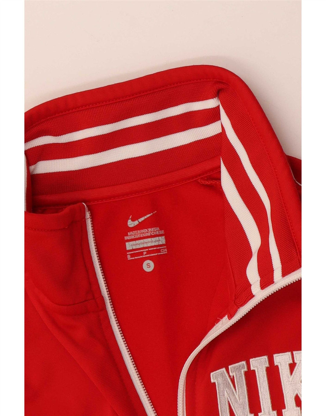 Nike træningsdragt topjakke til kvinder UK 10 Lille rød