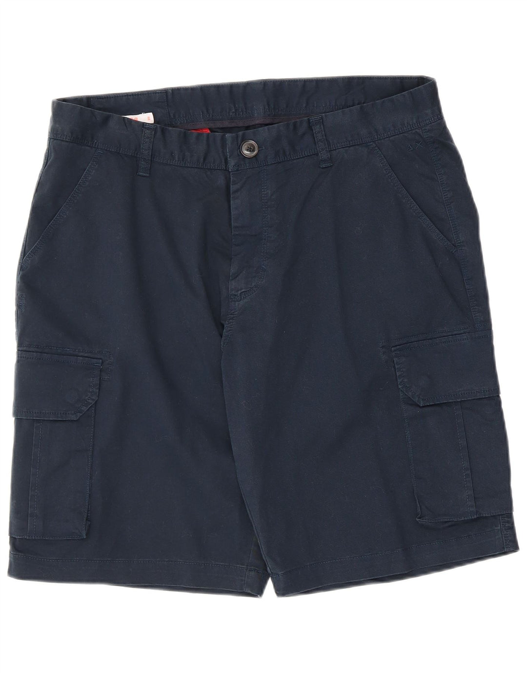 Sun68 Herre Cargo Shorts W36 Large Navy Blue
