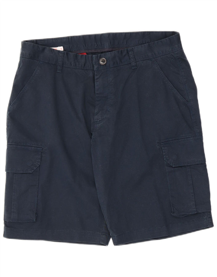 Sun68 Herre Cargo Shorts W36 Large Navy Blue