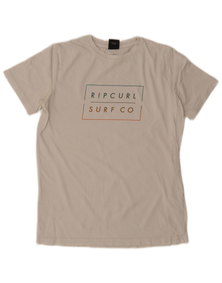 Rip Curl drenge grafisk t-shirt top 13-14 år hvid bomuld