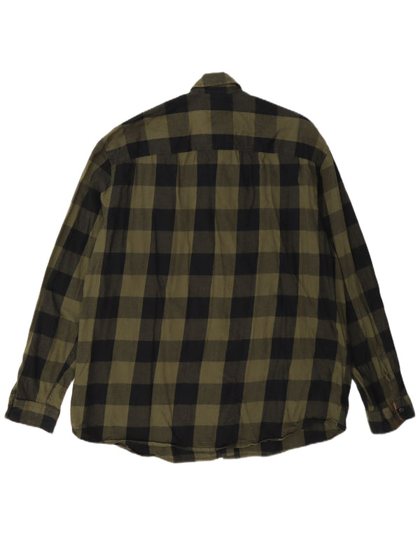 Jack & Jones Herre Flanellskjorte XL Grøn Gingham Bomuld