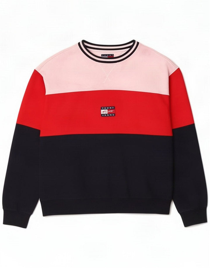 Tommy Hilfiger Sweatshirt-trøje til mænd Large Flerfarvet Colourblock