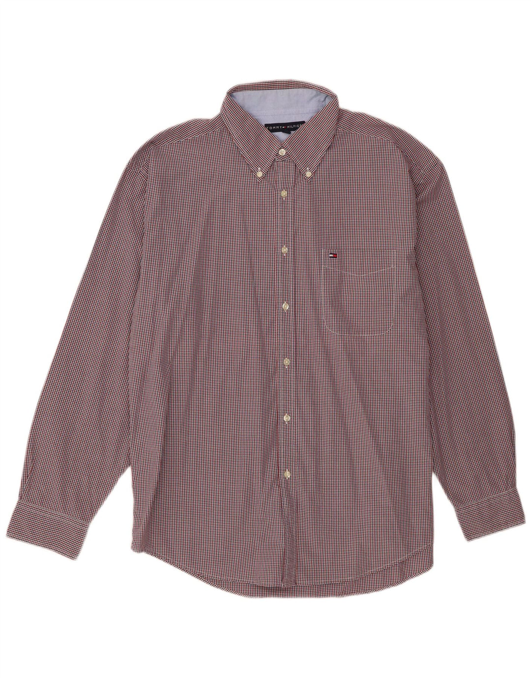Tommy Hilfiger Herreskjorte XL Flerfarvet Gingham Bomuld