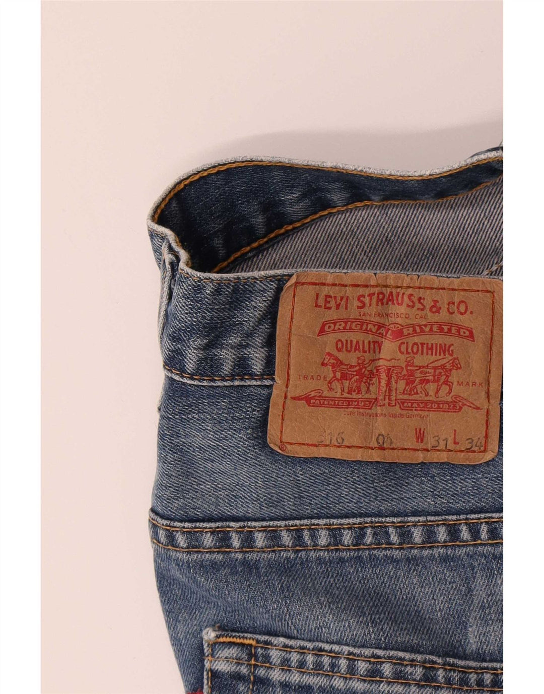 Levi's Dame 516 Bootcut Jeans W31 L34 Blå Bomuld