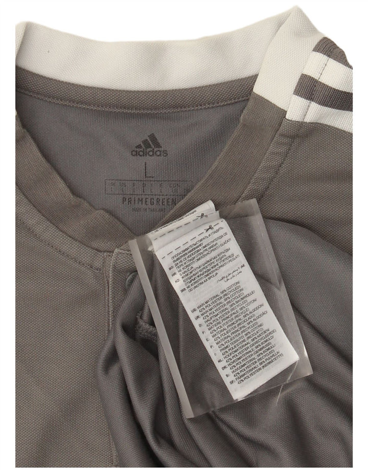 Adidas Herre Aeroready T-Shirt Top Stor Grå Bomuld