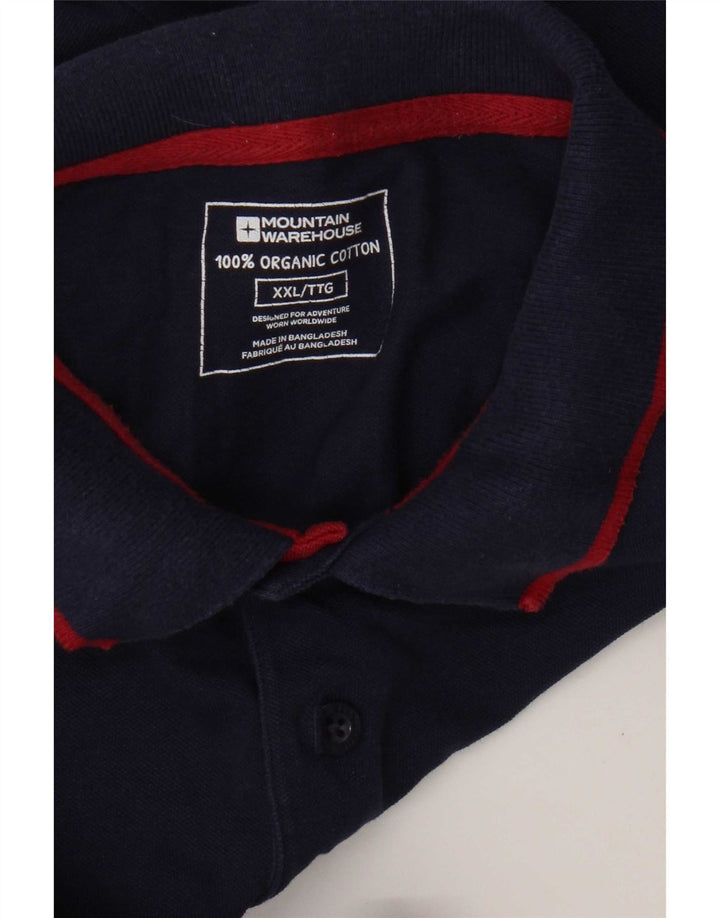 Mountain Warehouse Herre poloshirt 2XL marineblå bomuld