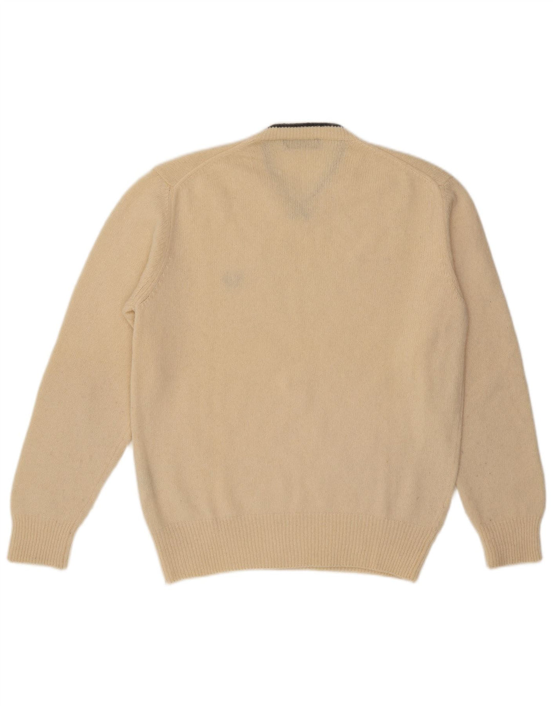Fred Perry Herre V-hals sweater Stor Beige Uld