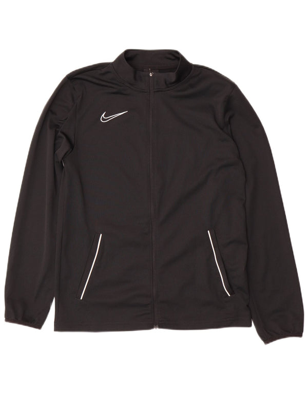 NIKE drenge Dri Fit træningsdragt topjakke 13-14 år XL sort polyester