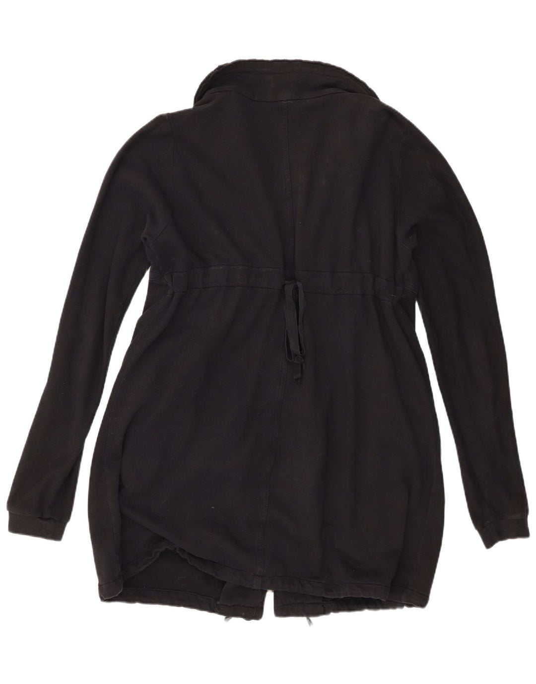 Fornarina Dame Windbreaker Coat UK 16 Large Black Bomuld