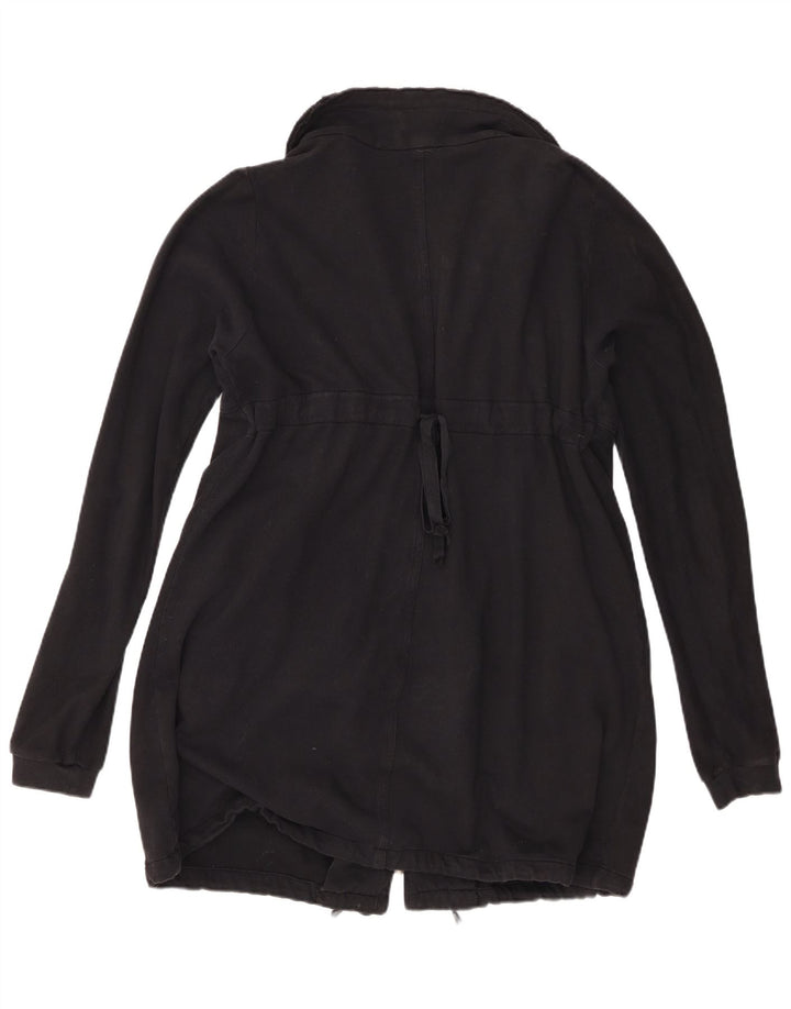 Fornarina Dame Windbreaker Coat UK 16 Large Black Bomuld