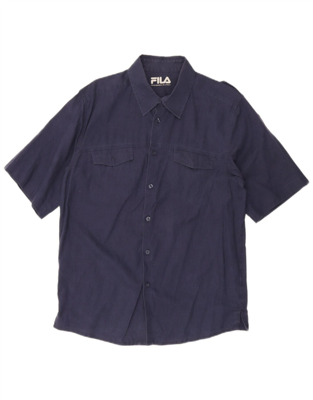 Fila Herre Military Kortærmet Shirt Medium Navy Blue