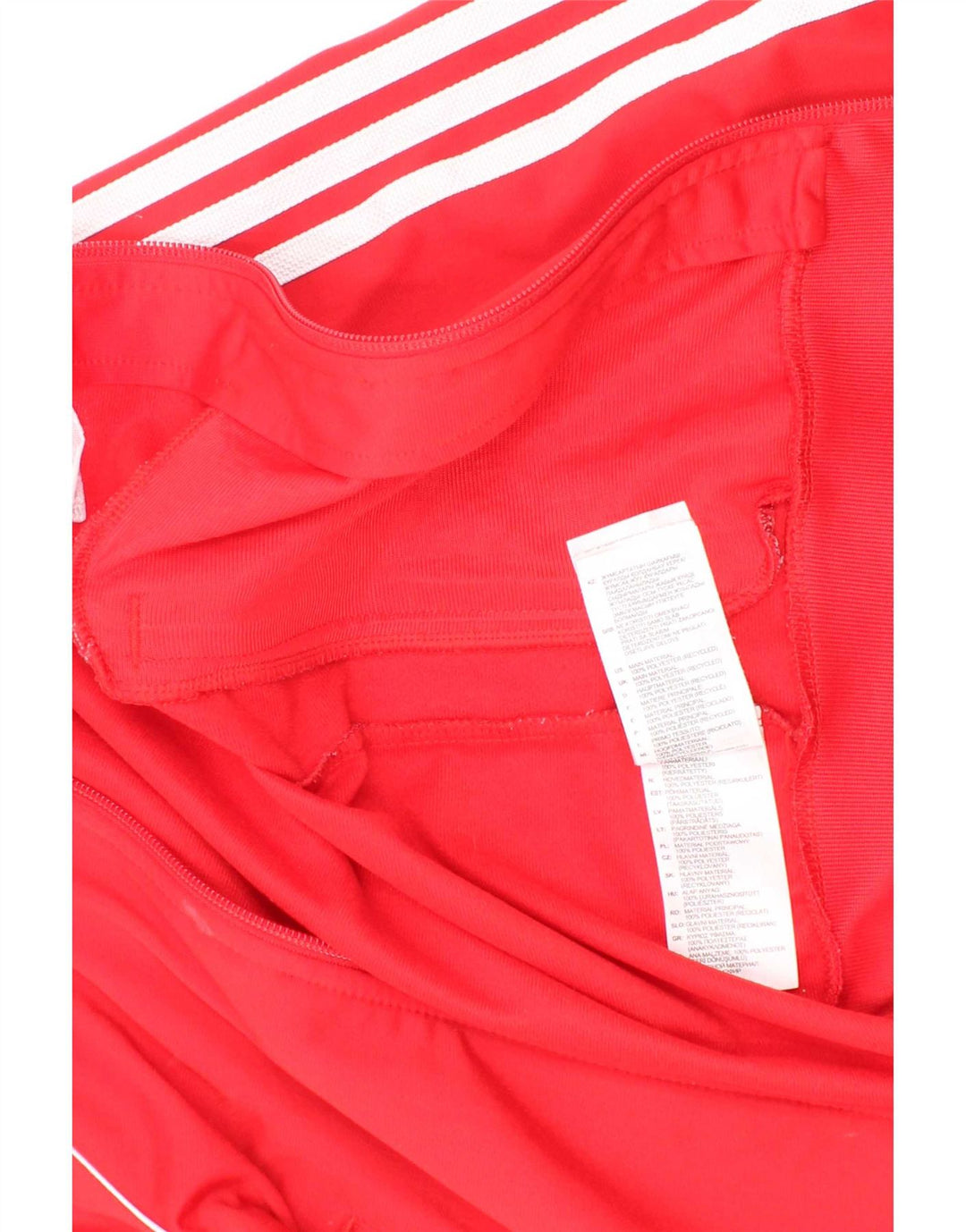 Adidas Drenge Træningsdragt Topjakke 6-7 År Rød Polyester