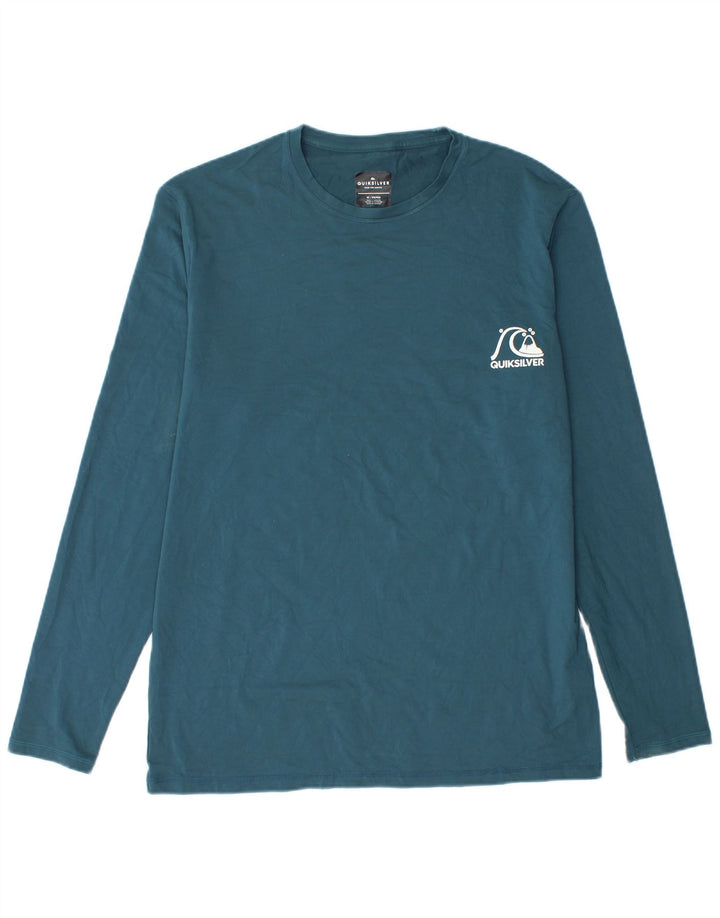 Quiksilver Herre Top Langærmet Medium Blue Polyester