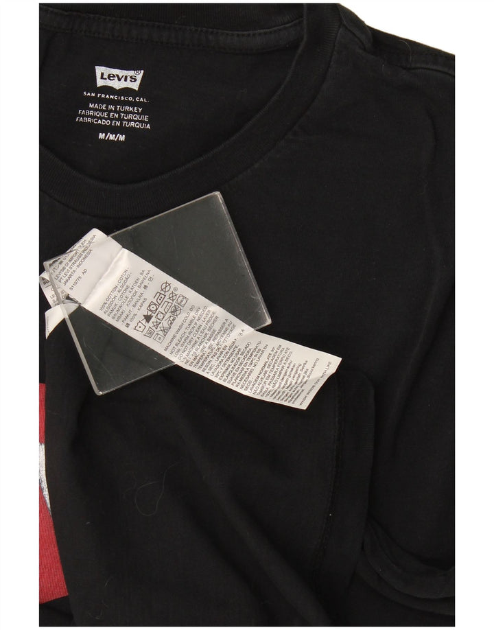 Levi's Herre grafisk T-shirt top mellem sort bomuld