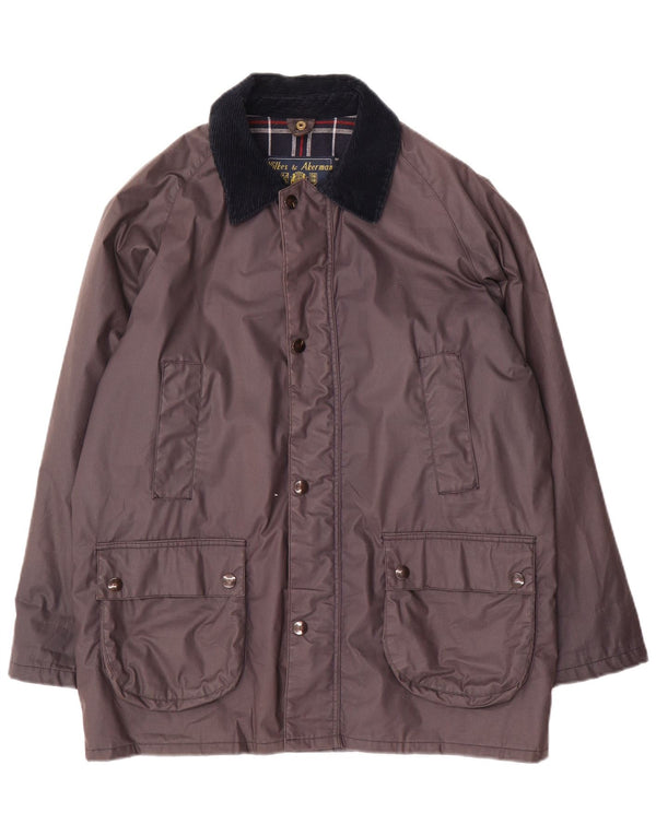 Wilkes&Akerman Womens vokset bomuldsjakke UK 14 Stor marineblå farveblok
