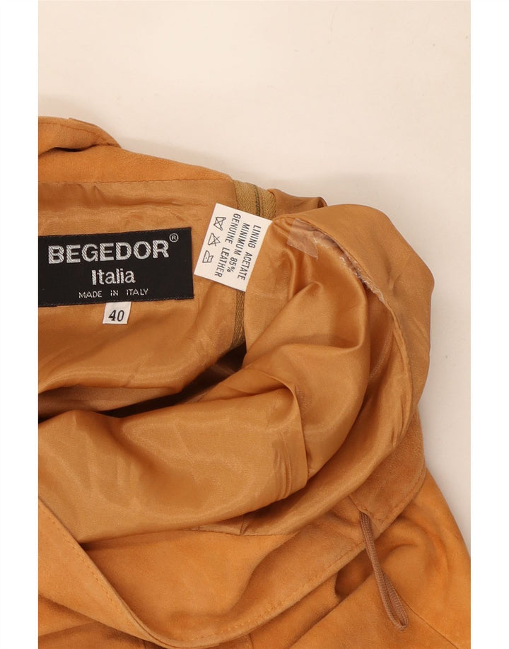 Begedor Dame Ruskindsnederdel IT 40 Small W26 Brunt Læder