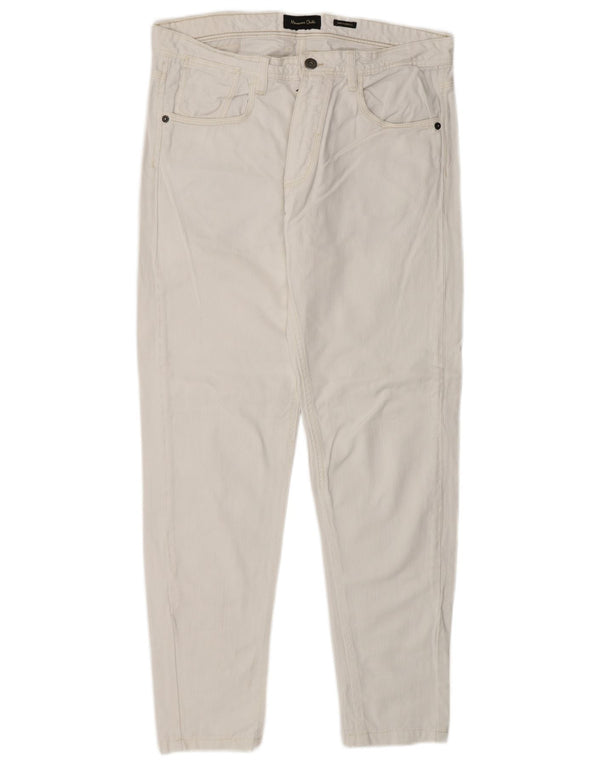 Massimo Dutti Herre Slim Jeans EU 40 Medium W31 L29 Hvid