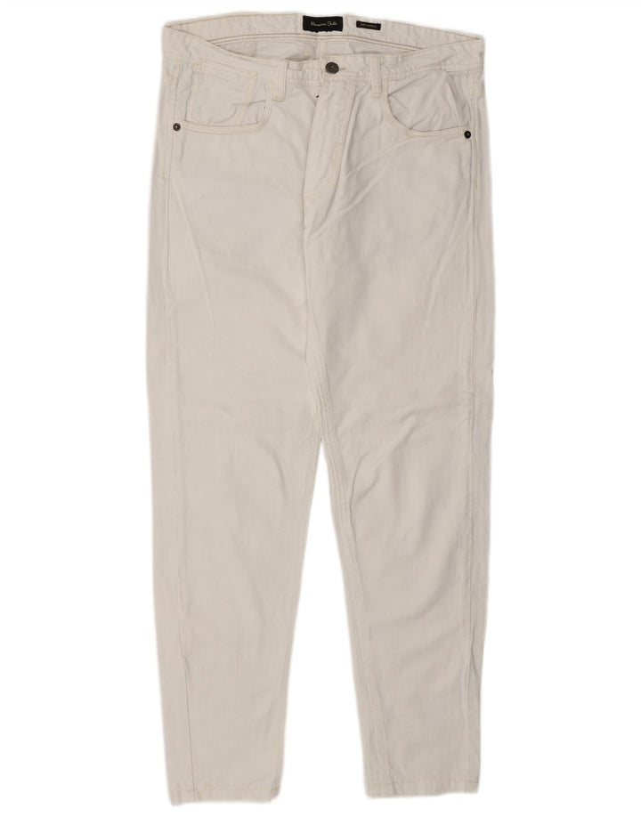 Massimo Dutti Herre Slim Jeans EU 40 Medium W31 L29 Hvid