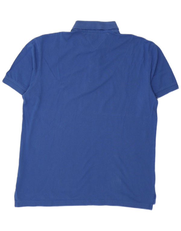 TOMMY HILFIGER Poloshirt til mænd 2XL Blå Bomuld