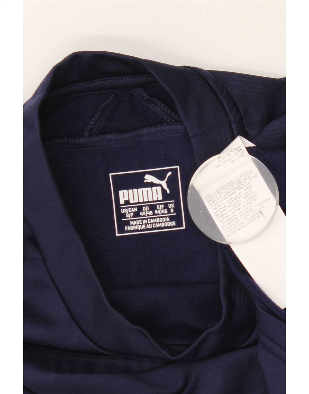 Puma herre top langærmet lille marineblå polyester
