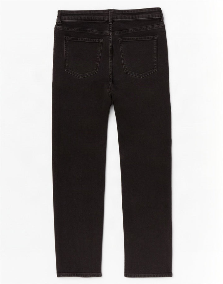 Marks & Spencer Womens The Sienna Straight Jeans UK 14 Medium W30 L26 Black